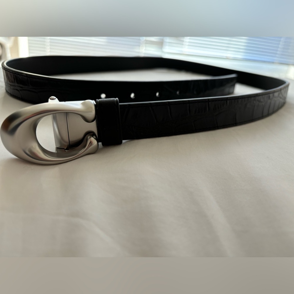 Coach Sculpted Signature Buckle Reversible Belt 25 mm